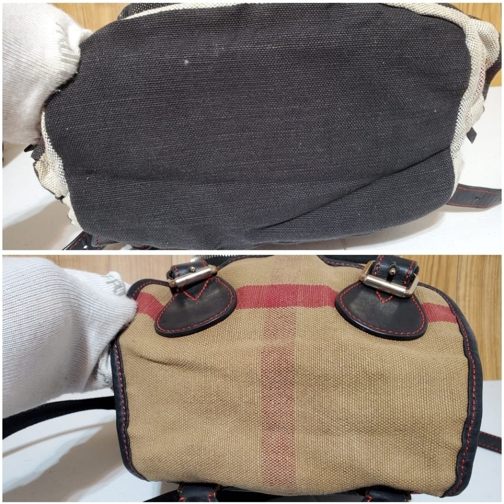 BURBERRY Check Medium Rucksack Backpack - Picture 8 of 14
